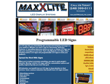 Tablet Screenshot of maxxlite.com